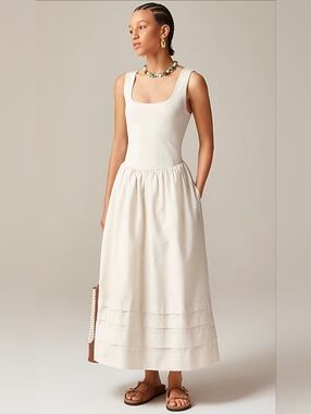 J. Crew Women's Drop-waist mixy dress